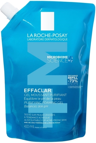 La Roche-Posay Effaclar Почистваща гел-пяна за кожа склонна към несъвършенства пълнител х400 мл
