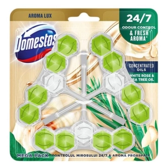 Domestos Aroma Lux White Rose Тоалетно блокче 3 х 55 гр