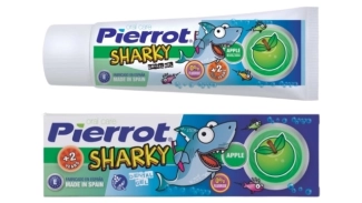 Pierrot Гел Паста за зъби за деца Sharky 2+ Ябълка 75 мл.