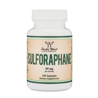 Double Wood Антиоксидант - Сулфорафан (Sulforaphane), 20 mg х 120 капсули