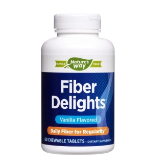 Nature’s Way Фибри за отслабване и детоксикация, 60 дъвчащи таблетки с вкус на ванилия