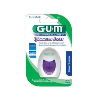 GUM Expanding Floss Разширяващ се конец за зъби 30 м