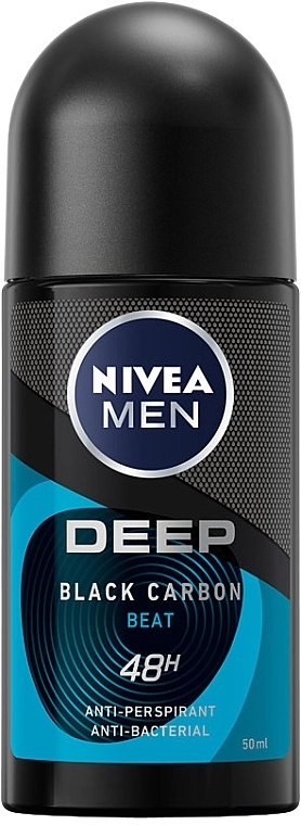 NIVEA Men Deep 48H Дезодорант рол-он против изпотяване за мъже 50 мл