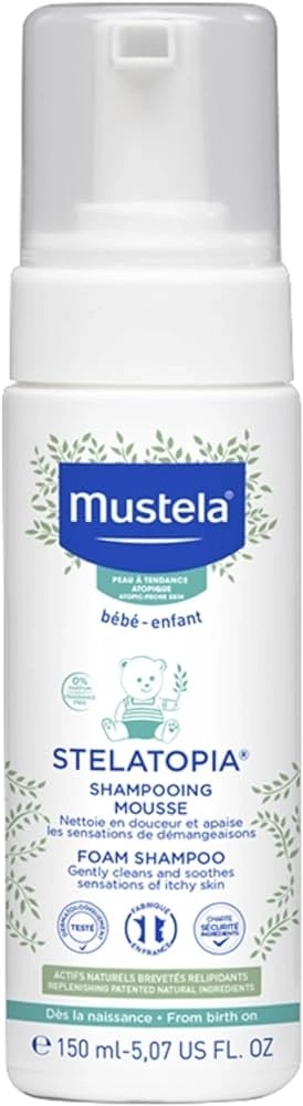 Mustela Стелатопия Шампоан-пяна за атопична кожа 150 мл