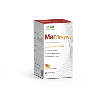 Agetis Маг Ликуид магнезиев цитрат 815 мг 20 течни сашета