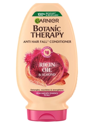 Garnier Botanic Therapy Oil &amp; Almond Балсам за склонна към накъсване коса с масла от рицин и бадем 200 мл