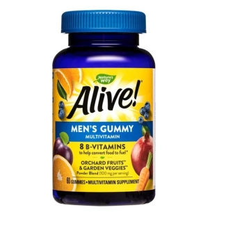 Nature&#039;s Way Alive Мултивитамини за мъже Алайв - Alive! Men’s Gummy Complete Multivitamin, 60 желирани таблетки