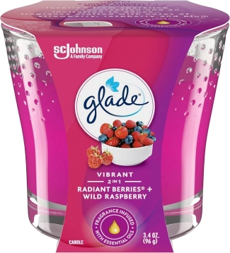 Glade Merry Berry&amp;Cherry Ароматизирана свещ, 129 гр