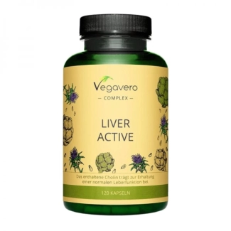 Vegavero Liver Active / Билкова смес за черния дроб, 120 капсули, 100 Vegan