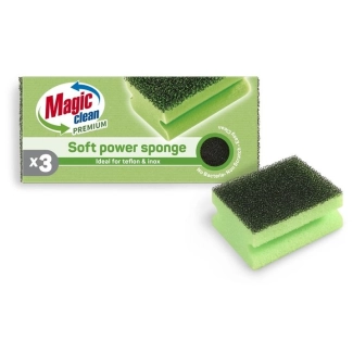 Magic Clean Premium Домакинска гъба с канал x3 броя