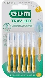 GUM интердентална четка за зъби 1.3 мм х 6 бр.TRAV-LER