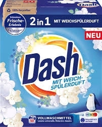 Dash 2 in 1 Прах за пране с аромат на омекотител 3 кг 50 пранета