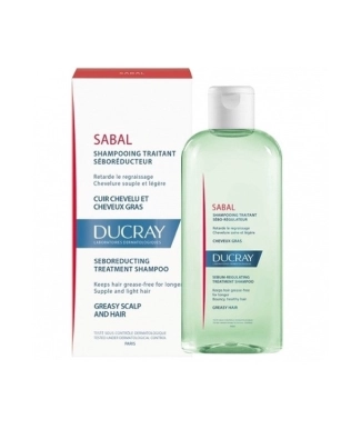 Ducray Sabal Себорегулиращ третиращ шампоан за мазна коса и скалп 200 мл