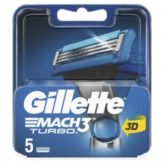 Gillette Mach 3 Turbo Резервни ножчета х5 броя