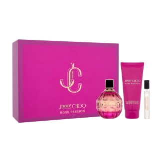 Jimmy Choo Rose Passion комплект за жени EDP 100 ml + EDP 7,5 ml + лосион за тяло 100 ml