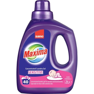 SANO MAXIMA SENSITIVE Гел за пране на бебешки дрехи 40 пранета 2 литра