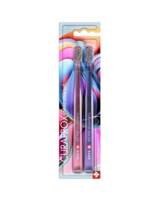 ДУО Curaprox четка за зъби CS 5460 Duo Colorful Curls 2023 2 бр. блистер