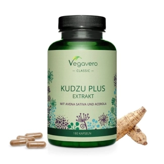 Vegavero Kudzu Plus Extrakt - Кудзу плюс Овес и Ацерола, 180 капсули