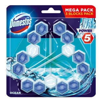Domestos WC Ocean Тоалетно блокче 3 х 55 гр