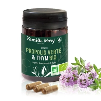 Famille Mary Зелен прополис и мащерка Органик, 60 капсули