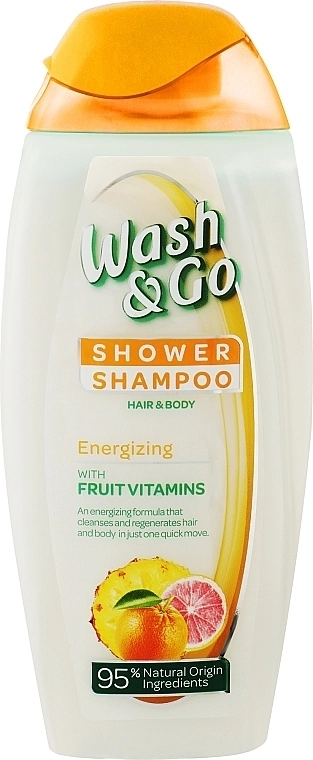 Wash&amp;Go Energizing Енергизиращ шампоан-душ гел 2 в 1 250 мл