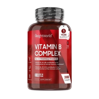 WeightWorld Имунитет и енергия - Витамин В-Комплекс + Витамин С, 365 таблетки