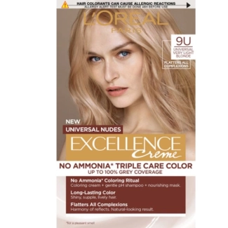L’Oreal Excellence Universal Nudes Безамонячна боя за коса цвят 9U Very Light Blonde