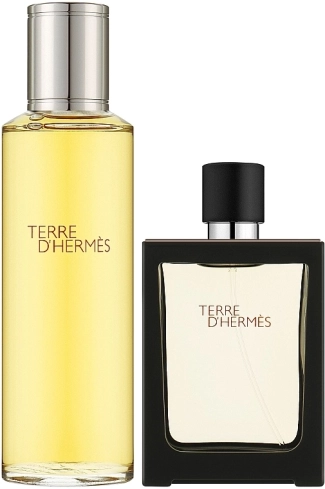 Hermès	Terre d&#039;Hermes Parfum Комплект за Мъже - Parfum 30 ml РЕФИЛ + 125 ml spray 