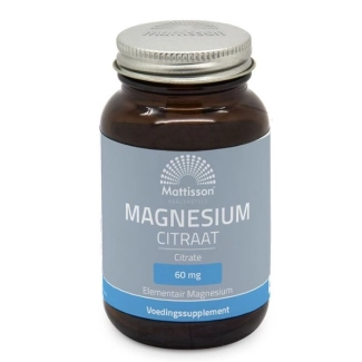 Mattisson Healthstyle Сърдечна и мускулна функция - Магнезий (цитрат), 60 капсули