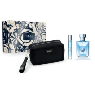 Versace Pour Homme Комплект EdT 100 мл + EdT 10 мл + Черна чантичка