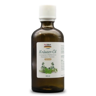 Karl Minck Масла от мента, евкалипт, розмарин и мащерка - С болкоуспокояващ и антибактериален ефект, 100 ml