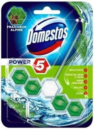 Domestos Power 5 Pine Ароматизатор за тоалетна 1 брой