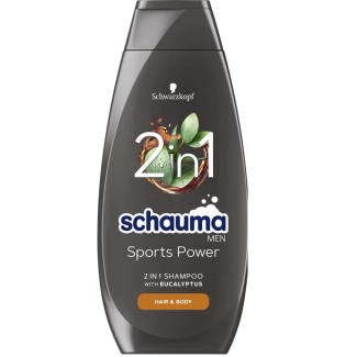 Schauma Men Sports Power 2in1 Шампоан за коса и тяло 400 мл