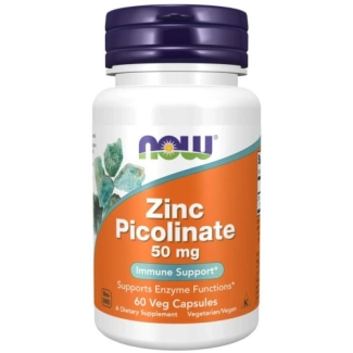 NOW Zinc Picolinate 50 мг 60 растителни капсули