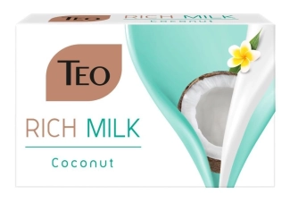 Teo Milk Rich Coconut Хидратиращ твърд сапун с кокос 90 гр