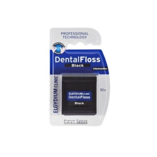 Елгидиум Dental Floss Chlorhexidine Black Черен конец за зъби с хлорхексидин 50m