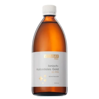 Vitabay Противовъзпалителни и подмладяващи свойства - Колоидно злато 20 PPM (силно концентрирано), 500 ml