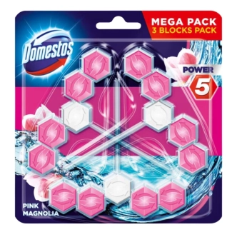 Domestos WC Розова Магнолия Тоалетно блокче 3 х 55 гр