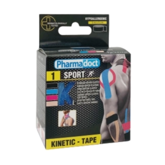Pharmadoct First Aid Кинезио лента син цвят 5 м х 5 см