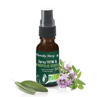 Famille Mary Спрей за гърло с мащерка, зелен прополис и градински чай, 20 ml