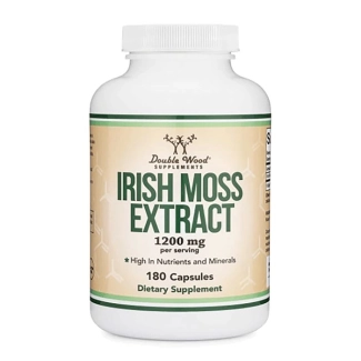 Double Wood Irish sea moss - Червени водорасли (ирландски мъх), 180 капсули