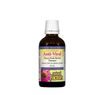 Natural Factors При вирусни инфекции - Анти-вирал - имуноукрепваща билкова тинктура, 50 ml