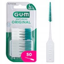GUM Клечки за зъби с мек накрайник 50 бр. Големи блистер 