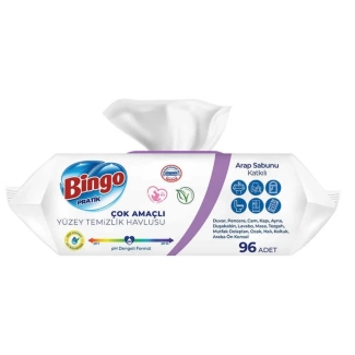 Bingo Универсални почистващи мокри кърпи Лавандула 96 броя