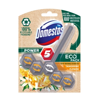 Domestos WC Tangerine Flower Ароматизатор за тоалетна Еко опаковка 1 брой