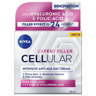 NIVEA CELLULAR EXPERT FILLER Дневен анти-ейдж крем SPF15 50 мл