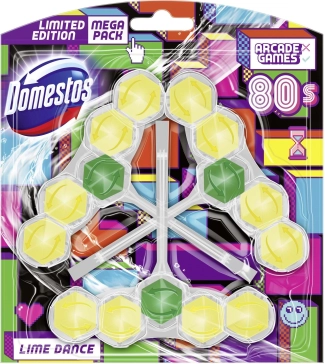 Domestos WC Lime Dance Тоалетно блокче 3 х 55 гр