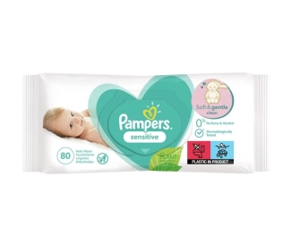 Pampers Sensitive Бебешки мокри кърпи 52 броя