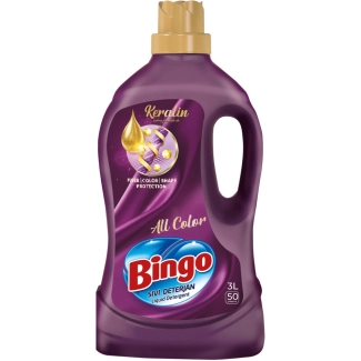 BINGO Keratin All Color Течен перилен препарат 3л 50 пранета