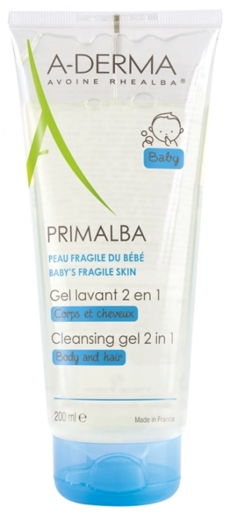 A-Derma Primalba Почистващ гел 2 в 1 200 мл